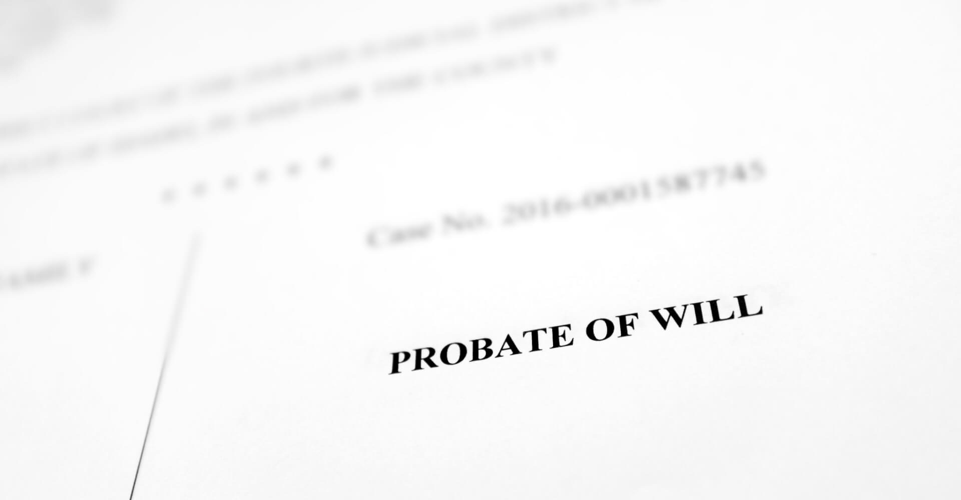 Court Document Probate of Will